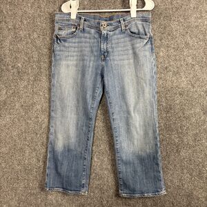 Polo Jeans Company Ralph Lauren Womens Size 12 Blue Stretch Cropped